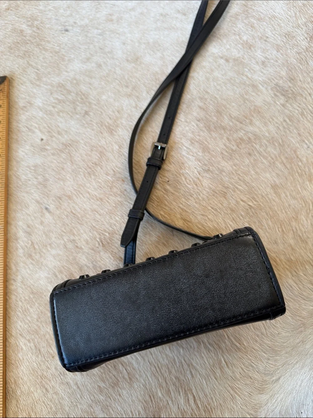 Michael Kors Black Studded Leather Crossbody